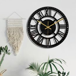 Wall Clocks Living Acrylic Watches Round Sticker Home Digital Decoration Black Room Clock Modern Fashion Bedroom Design