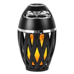 Portable Speakers Bluetooth Speaker Flame Poratable Sound Box LED Light Fire Lamp Soundbar Waterproof Stereo Speakers Subwoofer Caixa De Som x0813