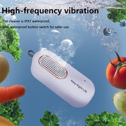 Fruit Vegetable Tools Fruit Vegetable Washing Machine Portable Wireless Fruit Food Purifier Capsules Shape Fruit Vegetable Puring Cleaner Machine 230812