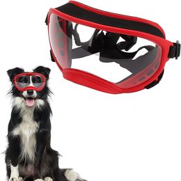 Dog Apparel JanPet Dog Goggles Pet Glasses Dog Fashion Sports Sunglasses Adjustable Strap for Medium/Large Dogs Skiing Tactical Protection 230812