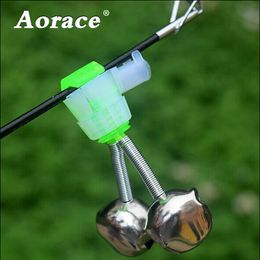 Fishing Accessories Aorace 5pcs/lot Carp Fishing Bite Alarm Fishing Rod Clamp Tip Clip Spiral Bells Ring Fishing Bell Alarm Fishing Accessories 230812