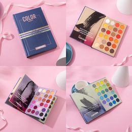 Eye Shadow 7260352426 Colours Eyeshadow Palette Threelayer Book Makeup Cosmetic Matte Glitter maquillajes para mujer DC05 230812