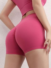 Active Shorts GYAKORLAT Sexy High Waist Yoga Women Summer 3 Point Cycling Leggings Gym Fitness Pants Tight Bike Woman