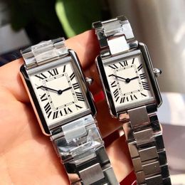 Men's and Women's designer watch Stainless Steel Material 3 Feet 24 27 31mm with Belt and Steel Band Selection Square Classic wristwatch quartz movement watches