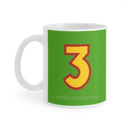 Mugs Henry Number Three White Mug Coffee Tea Cups 330Ml Milk