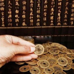 Chinese Feng Shui Coins For Wealth And Success Lucky Oriental Emperor Qing Old Copy Coin Car Decoration Fortune Coin 10 Pieces1281E