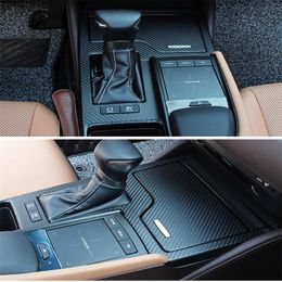 For Lexus ES 2018-2020 Interior Central Control Panel Door Handle 3D 5D Carbon Fiber Stickers Decals Car styling Accessorie182S