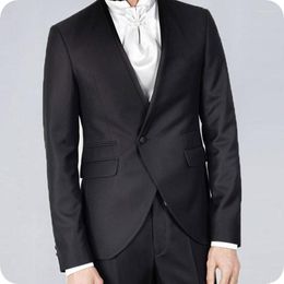 Men's Suits Latest Coat Pant Designs Black Men Man Blazers Jacket Vintage Groom Tuxedo Custom Made Pants Custume Homme 2Piece