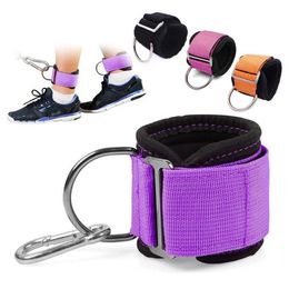 Whole 2Pcs Home Gym Fitness Adjustable Ankle Strap D-ring Attachment For Cable Machine Equipment Accessories Support300B