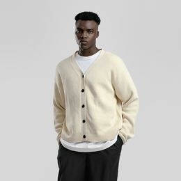 Men's Sweaters Factory Stock Supply Simple Casual Cotton Knitted Sweater Long Sleeve Cardigan 230812