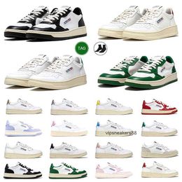2024 Fashion Designer running Shoes Autries Medalist Sneakers Action Two-Tone Leather Suede Low USA men women White Rose Casual Outdoor Trainers