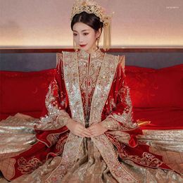 Ethnic Clothing Yourqipao Chinese Xiuhe Wedding Dresses Traditional Hanfu Ming Bridal Gowns 2023 Women Cheongsams Kimono Ancient Custumes