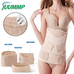 Waist Tummy Shaper 3 In 1 Postpartum Support Recovery Belly Wrap WaistPelvis Belt Postnatal Shapewear For Abdominal Correction Pelvis 230812