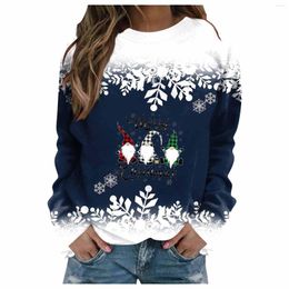 Women's Hoodies Streetwear Women Christmas Sweatshirt Autumn Spring Long Sleeve Harajuku Casual Round Neck Pullover