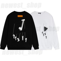 designer mens hoodies paris hoody sweatshirt black white swing print letter casual cotton clothing pullover sweater clothes