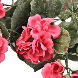 Decorative Flowers 1 Bunches Artificial Geranium Red Pink Plant Plants Flower For Wedding Garden Home Xmas Decoration