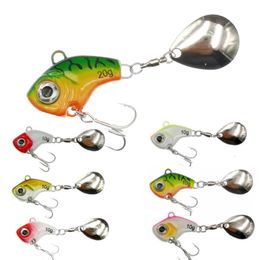 Baits Lures 1Pcs Rotating Metal VIB vibration Bait Spinner Spoon Fishing Lures 5/10/15/20g Jigs Trout Winter Fishing Hard Baits Tackle Pesca 230812