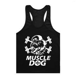 Men's Tank Tops Clothing MUSCLE Top Men Gym Fitness Wear Basketball Bodybuilding 2023 Print Vest Sportswear Undershirt