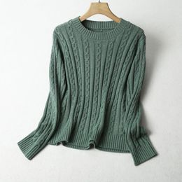 Women's Sweaters 64%Silk 10%Cashmere 16%Cotton For Women O-neck Plus Size Long Sleeve Knit Tops Winter Warm Undersweater Pullover