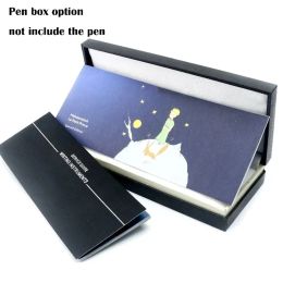 Partihandel Monte Black Leather Pencil -fodral för M Luxury Fountain Ballpoint Roller Ball Pens Box med pappersgarantihandbok