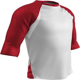 Champro Men's Three-quarter Raglan Sleeve Lightweight Polyester Baseball Shirt with Mesh Side Inserts