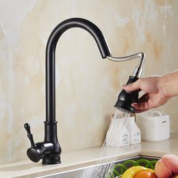 Kitchen Faucets Vidric Ly Arrived Pull Out Faucet Gold/Chrome/nickel/black Sink Mixer Tap 360 Degree Swival Taps Kitche