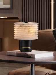 Table Lamps Chinese-style Marble Sales Office Living Room Decorative Lamp Modern Minimalist Light Luxury Model