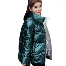 Women's Trench Coats Winter Jacket Woman Down Coat Parka Women Short Stand Collar Loose Bread Fashionable Students' 997