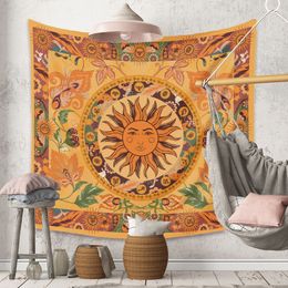 Tapestries Asthetic Room Decor Tapestry Mandala Sun Moon Wall Hanging Carpet Living Room Witchcraft Home Bedroom Decoration Blanket Boho 230812