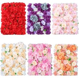 Decorative Flowers 40 60cm Artificial Flower Wall Background Pography Props Fake Decoration Silk Wedding