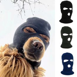 Apparel Funny Costumes Large Ski Mask Hats for Dogs Dog Helmet Accessories Robber Cosplay Pet Supplies 230812