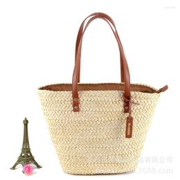 Evening Bags European Style Woman Straw Handbag Beach Holiday Female Bag