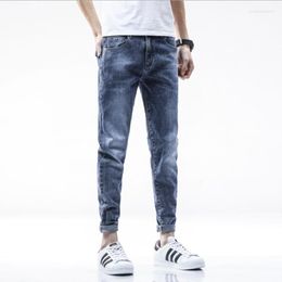 Men's Jeans Slim Fit Men Skinny Thin Summer Fashion Long Pencil Pants Male Denims Casual Youth Teen Trousers