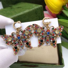 Designer Stud Earring Double Letter G Logo multicolour Earing Luxury Women Hoop Jewellery GGity Crystal Pearl Earrings Woman's 99