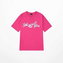 2024New Lanvin Рубашка дизайнер Lanvins Классическая футболка для грудной клетки
