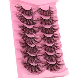 Thick Fluffy Fake Eyelashes Naturally Soft Delicate Reusable Handmade Multilayer Curly False Lashes Extensions Messy Crisscross Strip Lash