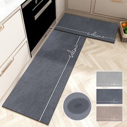 Carpet Kitchen Floor Mat Nonslip Rubber Long Absorbent Drying Mats Nappa Leather Entrance Doormat Rug Alfombra Tapis 230812