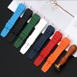 28mm Silicone Rubber Spring Bar Watch Band Strap for RM RM011320D