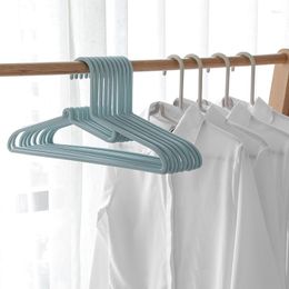 Hangers 10PCS Plastic Clothes Coat For Clothing Stores Anti-slip Drying Rack Wardrobe Space Saver Storage