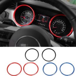 Car Instrument panel ABS Decoration Trim Ring For Ford Mustang 2015-2018 High Quality Auto Interior Accessories254A