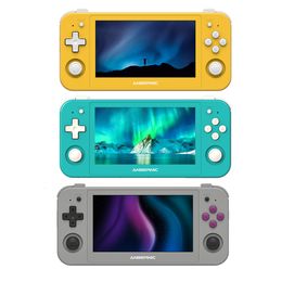 Portable Game Players ANBERNIC RG505 Handheld Game Console 4.95 Inches OLED Touch Screen Android 12 OS Portable Video Game Console Christmas Kids Gift 230812