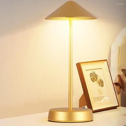 Table Lamps Touch Control LED Night Light Aluminium Alloy Creative Lamp Stepless Dimming Rechargeable 2400mAh/4800mAh 2800K/3800K/4500K