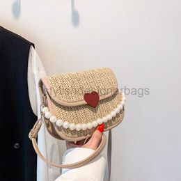 Beach Bags Grass woven bag for women 2023 New trend Fashion woven bag for women Foreign style one shoulder crossbody bag Small square bagstylishdesignerbags