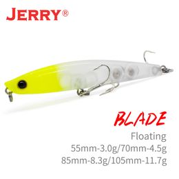 Baits Lures Jerry Blade Topwater Pencil Lure Floating Pesca Saltwater Freshwater Hard Bait Walk The Dog 55 70 85 105mm Artificial Bait 230812