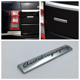 Car Badge Decal 3D Chrome Metal Autobiography Logo Auto Body Emblem Sticker For Range rover Vogue215x3020