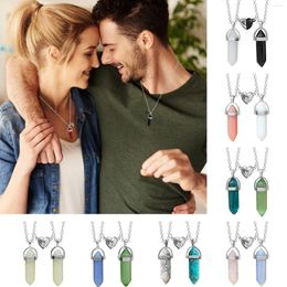 Chains Magnetic Heart Clasp Couples Gifts Healing Stones Spiritual Pendant Crystals Jewellery For Women And Men Girls Boys PR Sale