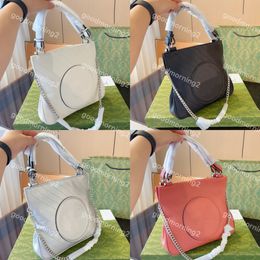 Genuine Designer Women Shoulder bag Blondie Top Handle Bag Round Interlocking G Leather Patch Fashion Small tote bag crossbody Round Handbags Purse 30cm*25cm