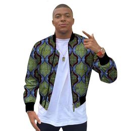 Men's Jackets Arrivals African Print Short Coat Nigerian Fashion Male Bomber Jacket Tailored 230812