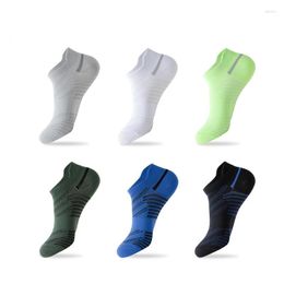 Men's Socks 5Pairs High Quality Men Ankle Breathable Cotton Sports Mesh Casual Athletic Summer Thin Cut Short Sokken