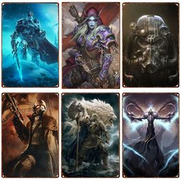 Classic Game Metal Painting Tin Plate Retro Tin Poster Video Gaming Room Wall Decoration Anime Art Metal Plates Pub Bar Signs Fashion Designed Pictures Child Gift